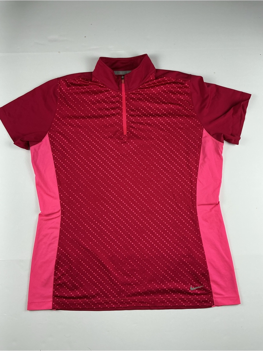 Nike Fuchsia & Bright Pink Short Sleeve golf polo